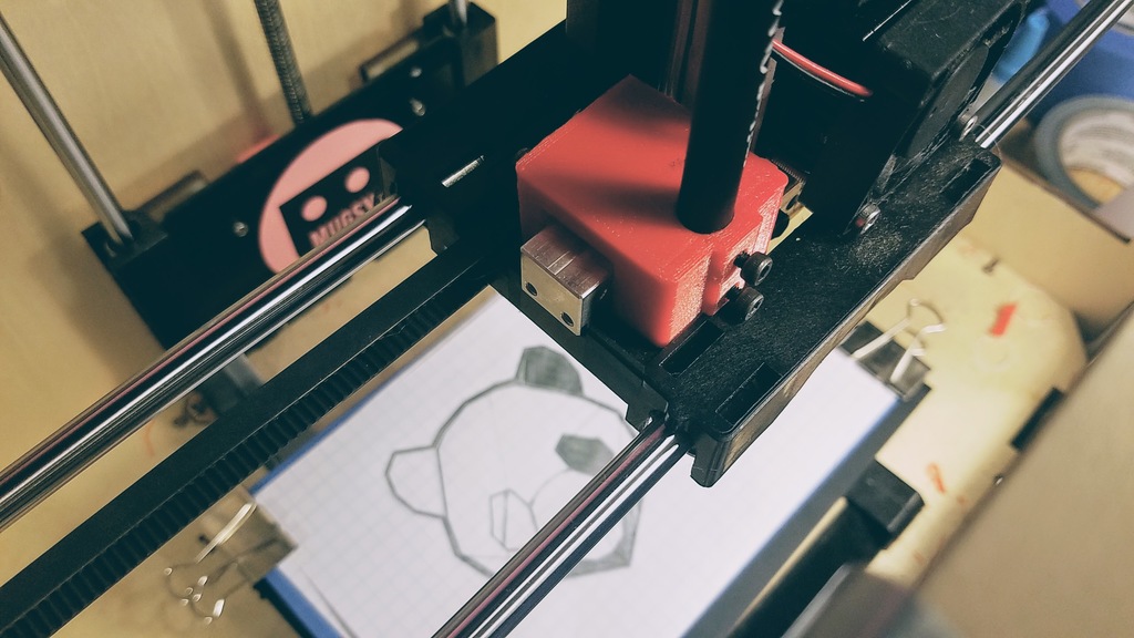 plotBOT | Tool/Pen clip for FlashForge/Replicator style printers — miniatura 4