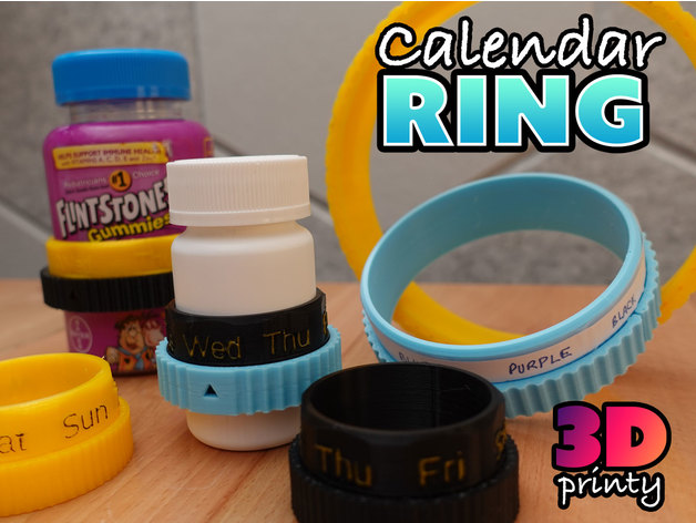 Calendar Ring (OpenSCAD)