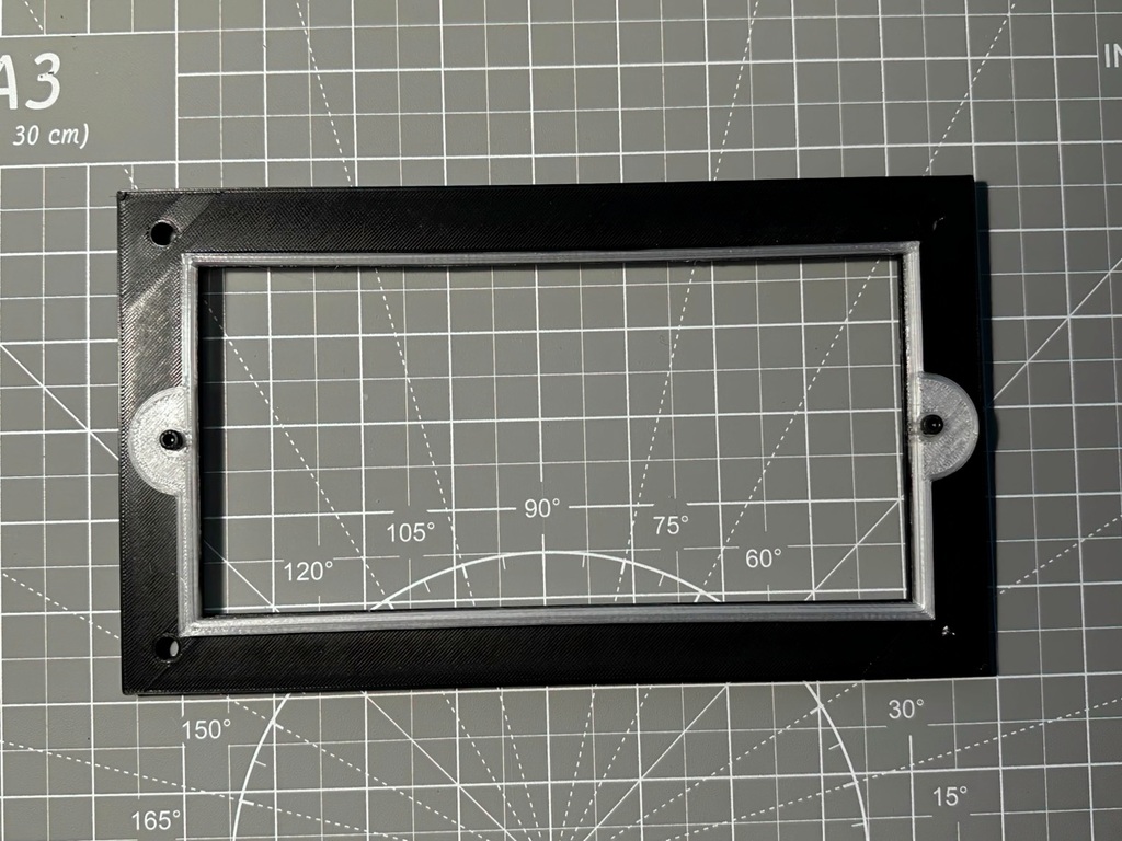 Filter mount for a 100mm x 200mm UV pass filter
