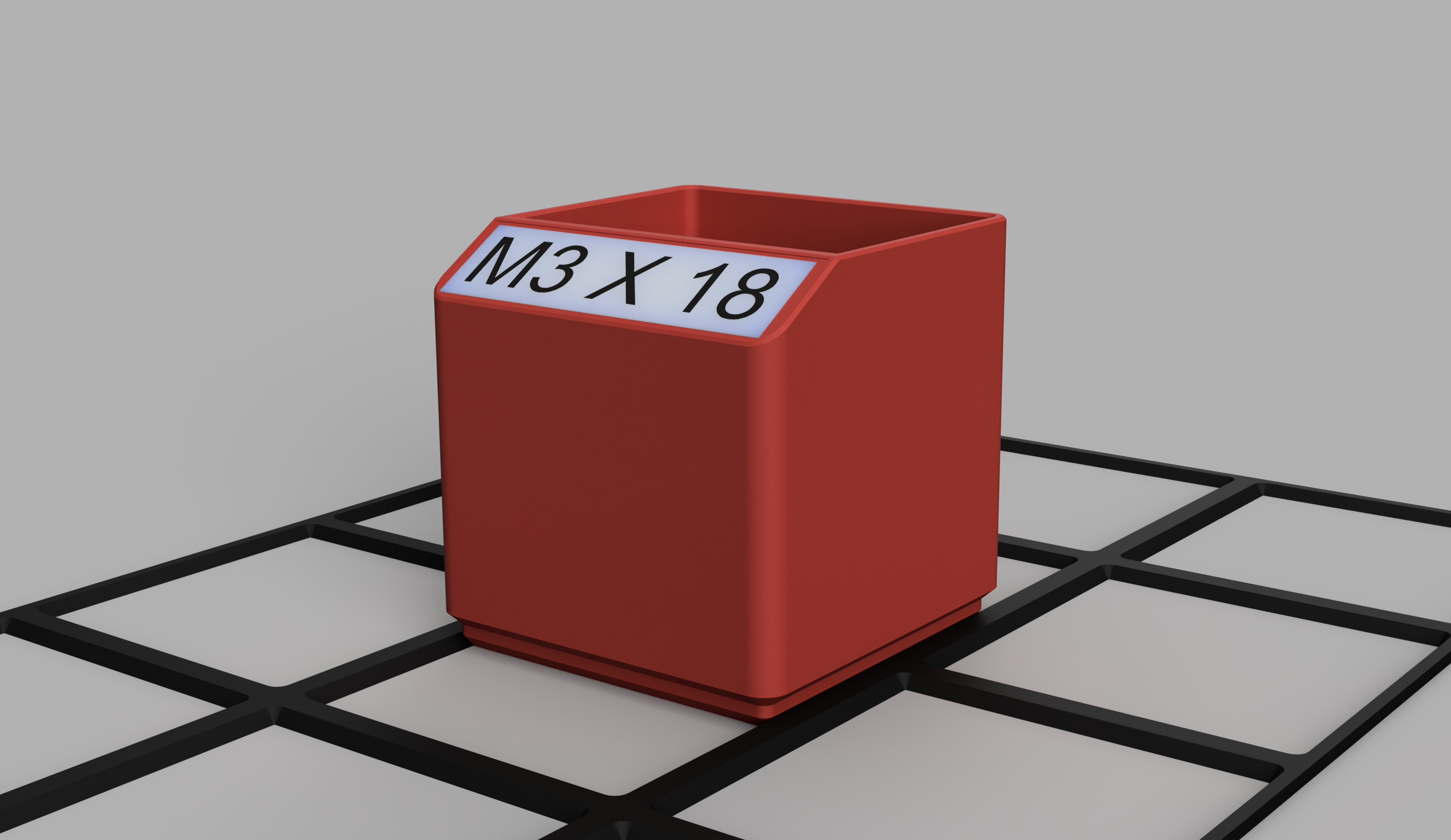 Miniatura 2 do modelo 3D Stackable Assortment System for IKEA ALEX + LABEL HOLDER (fully parameterizable)