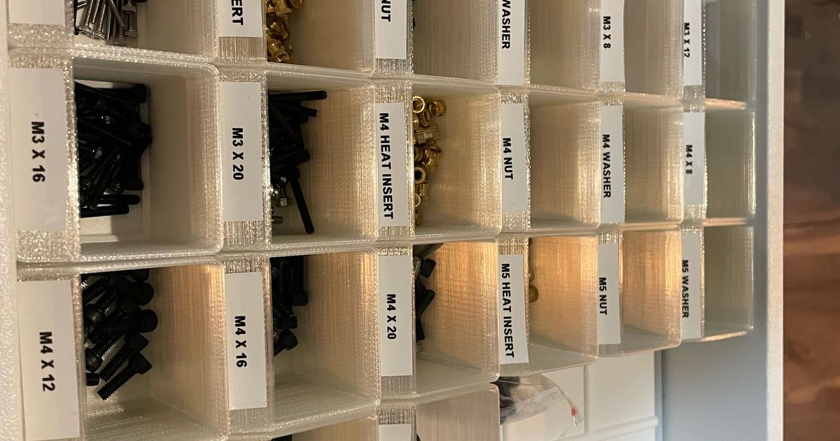 Stackable Assortment System for IKEA ALEX + LABEL HOLDER (fully ...