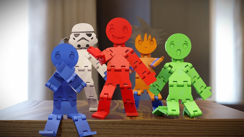 Back Buddies – Print-in-Place & Posable Paper Doll Style Figures
