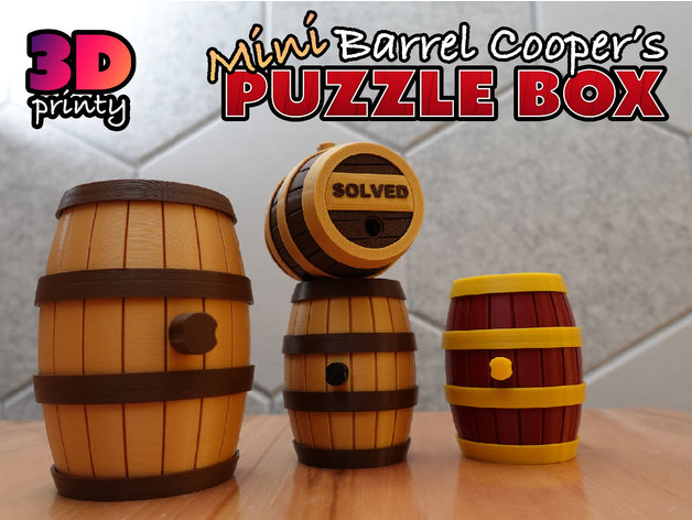 Mini Barrel Cooper's Puzzle Box