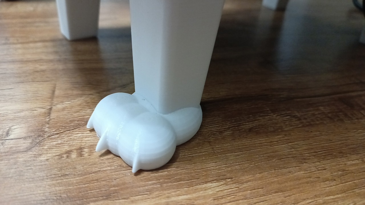 cat paw for legs stand monitor