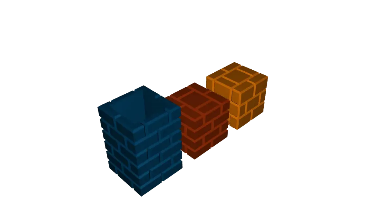 Brick Block Box (OpenSCAD) by 3D Printy | Download free STL model