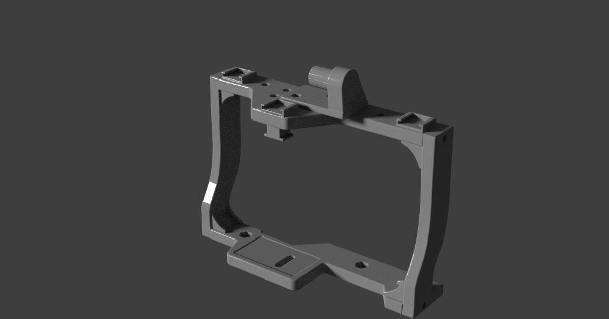 Nikon D500 Full Cage by paul020559 Download free STL model