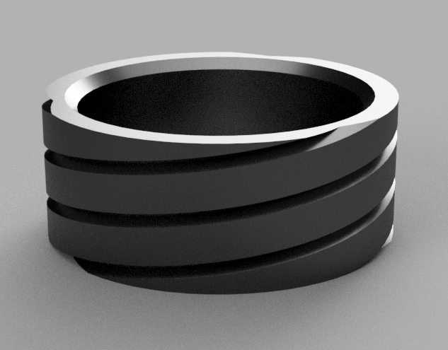Coil embossed ring