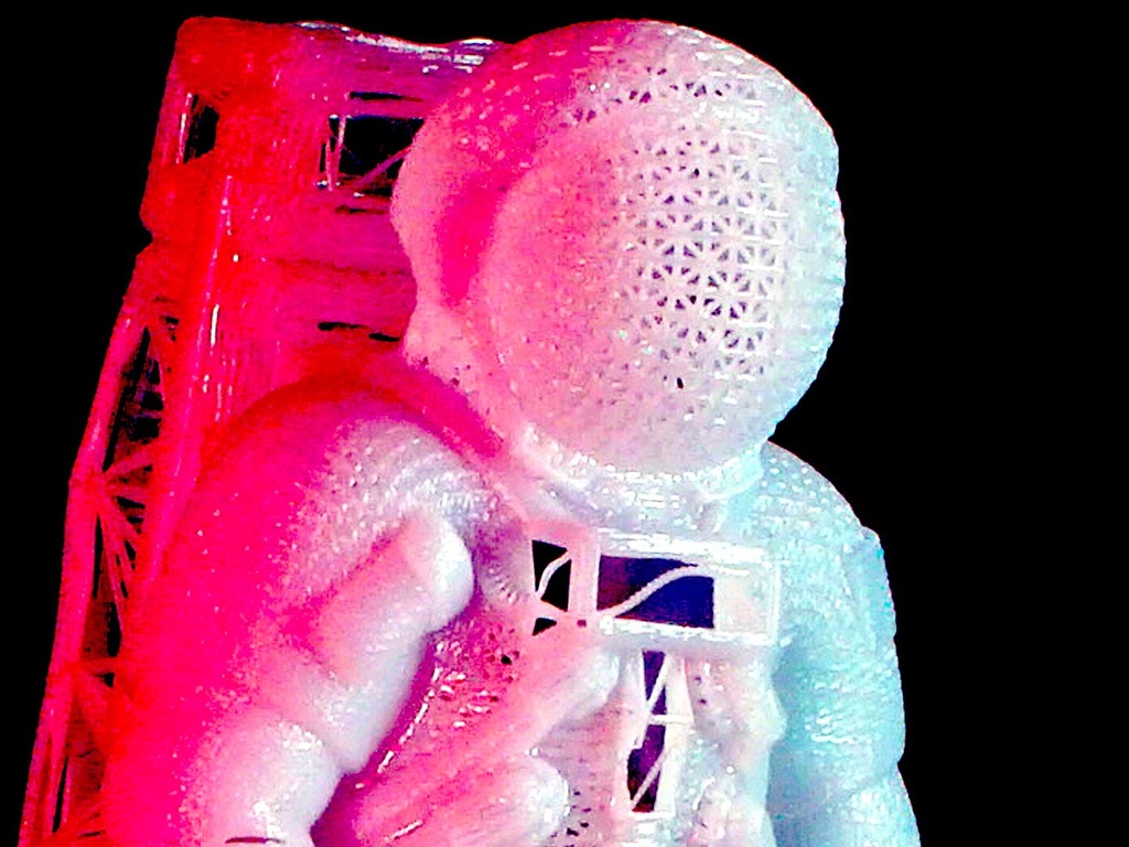 Wireframe Apollo Astronaut Support Free Remix
