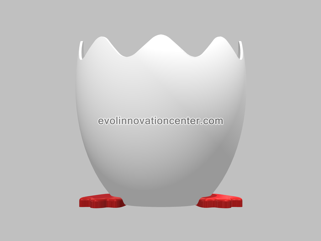 Miniatura 4 do modelo 3D Multipurpose Eggshell Stand / Holder / Organizer