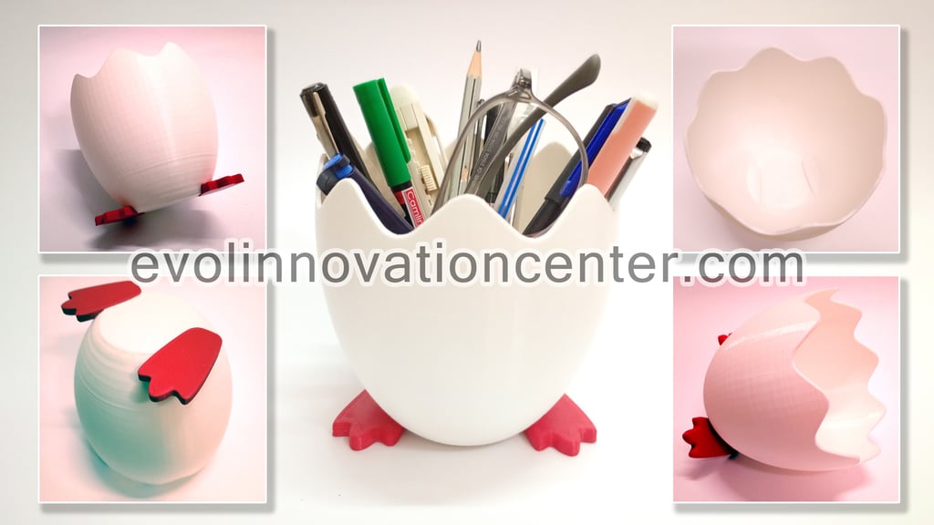 Miniatura 7 do modelo 3D Multipurpose Eggshell Stand / Holder / Organizer