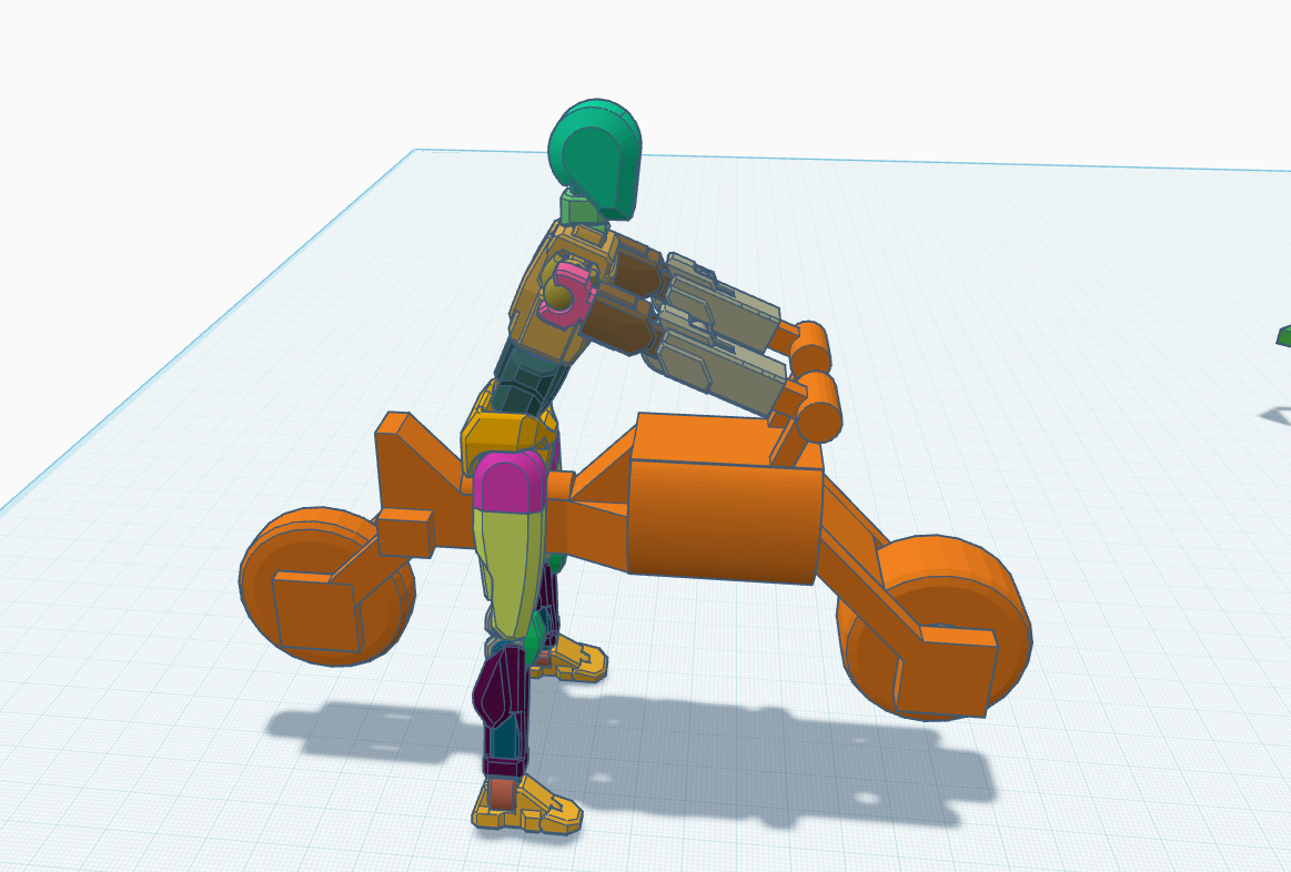 Motorcycle for forearm connecter