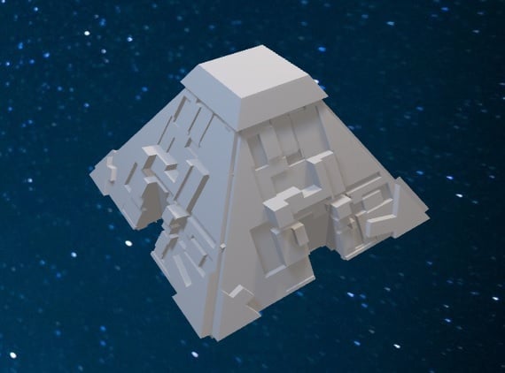 Star Trek Borg Pyramid Colony Ship