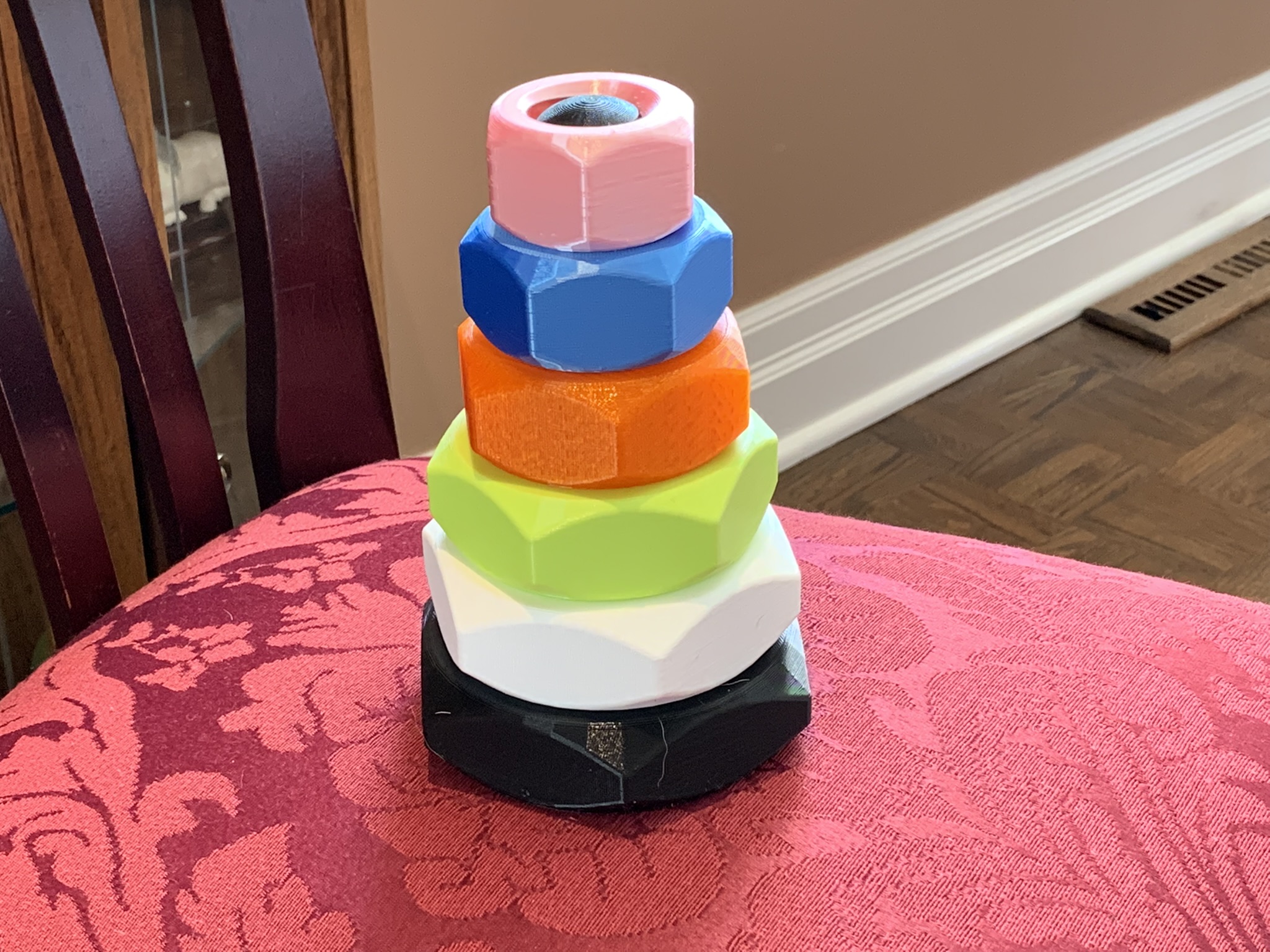 Nuts & Bolt Baby Stacking Toy (Montessori Style)