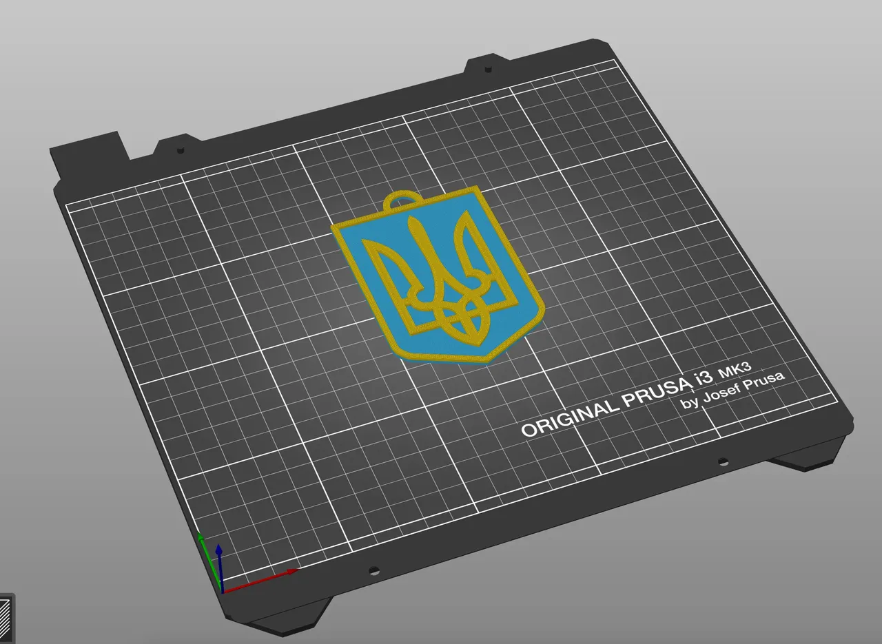 Ukraine coat of arms - Trezub by Chudsaviet | Download free STL model ...