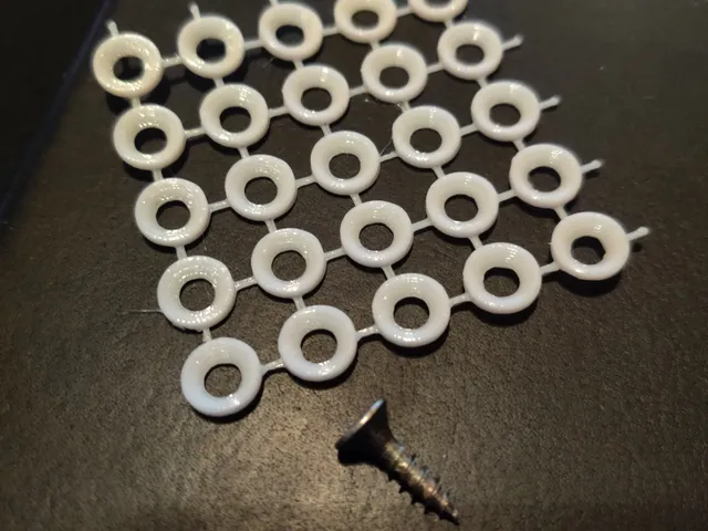 Washer for M3.5 or M4 woodscrew