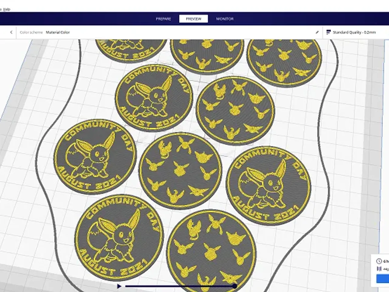 Pokemon Go Community Day 43 Coin Eevee By 808asher Download Free Stl Model Printables Com
