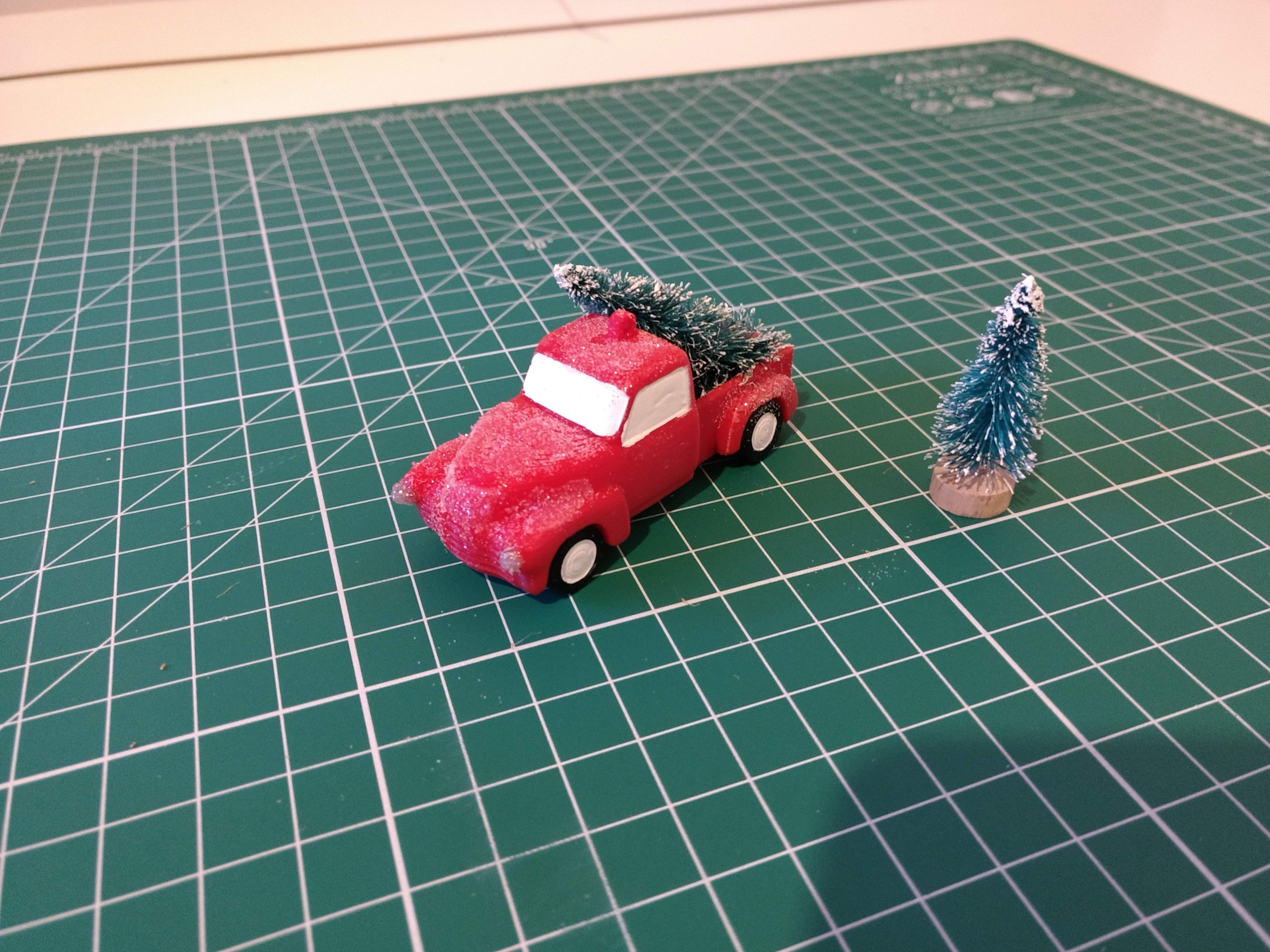 Christmas Tree Truck Ornament