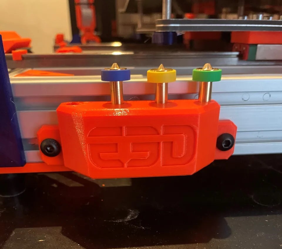 Revo Nozzle Holder (for 2020/2040 extrusion) 3D model thumbnail