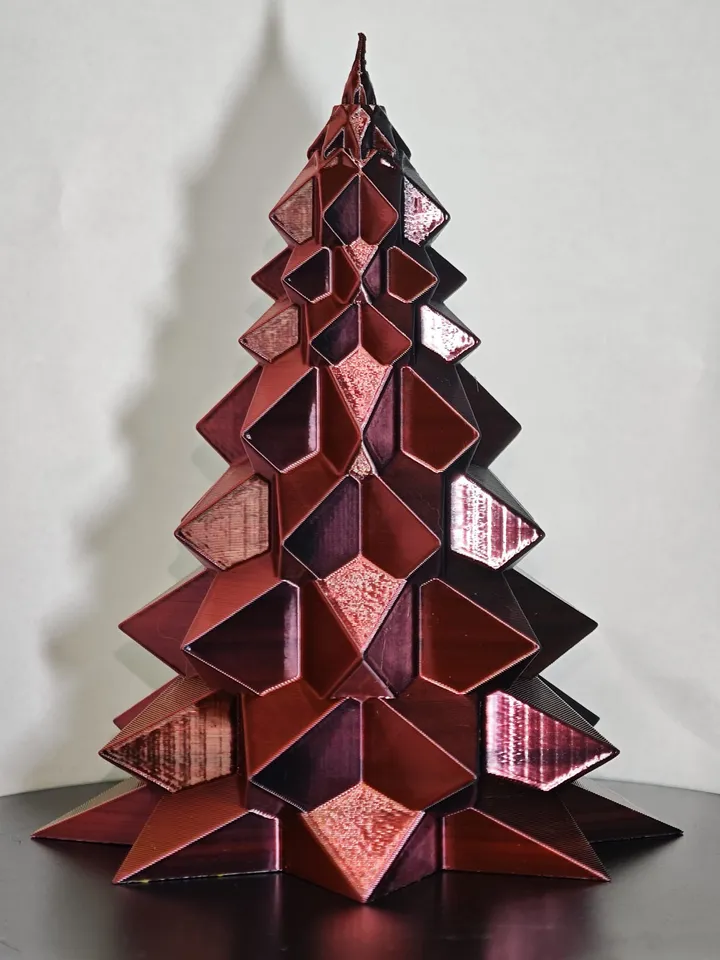 Moderner Stacheliger Weihnachtsbaum / Christbaum einfach zu drucken (Print  in Place) by Kroke3D | Download free STL model | Printables.com