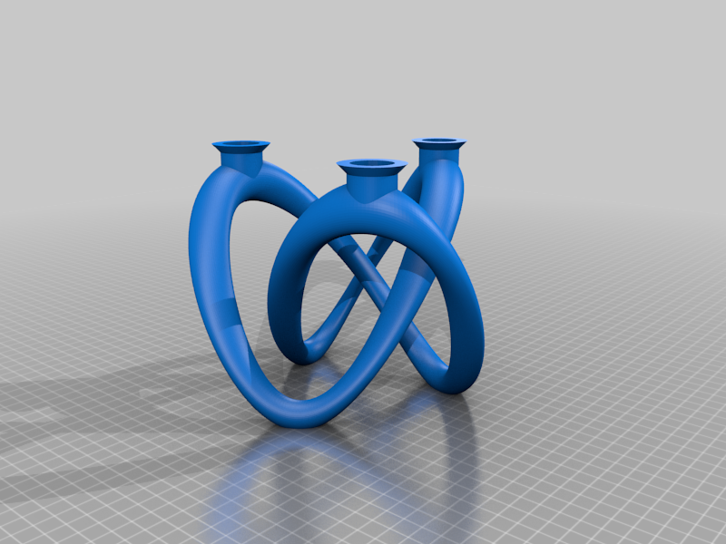Trefoil Knot Candelabra by ÖE Download free STL model
