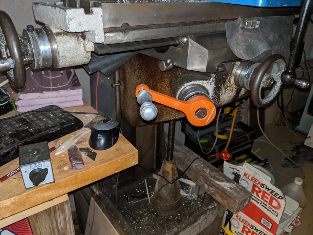 Rockwell Milling Machine Knee Crank Arm