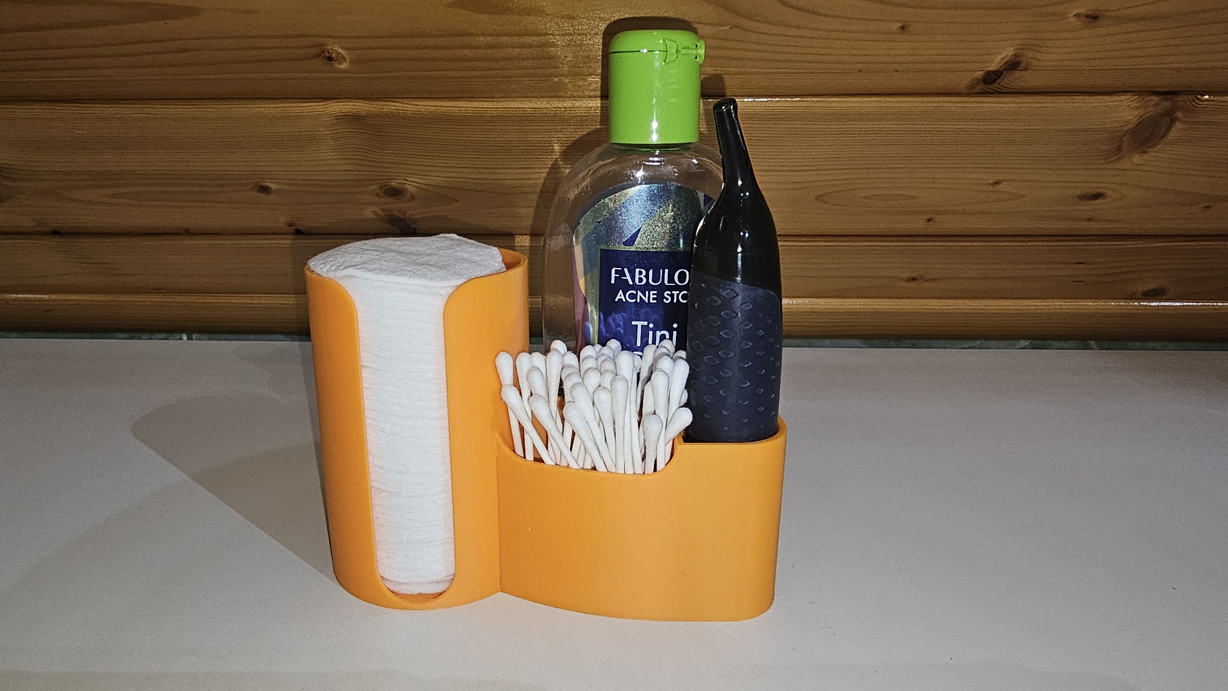 Cotton pad, q-tip holder
