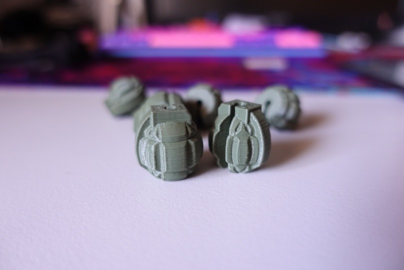 Grenade Spoke Bead