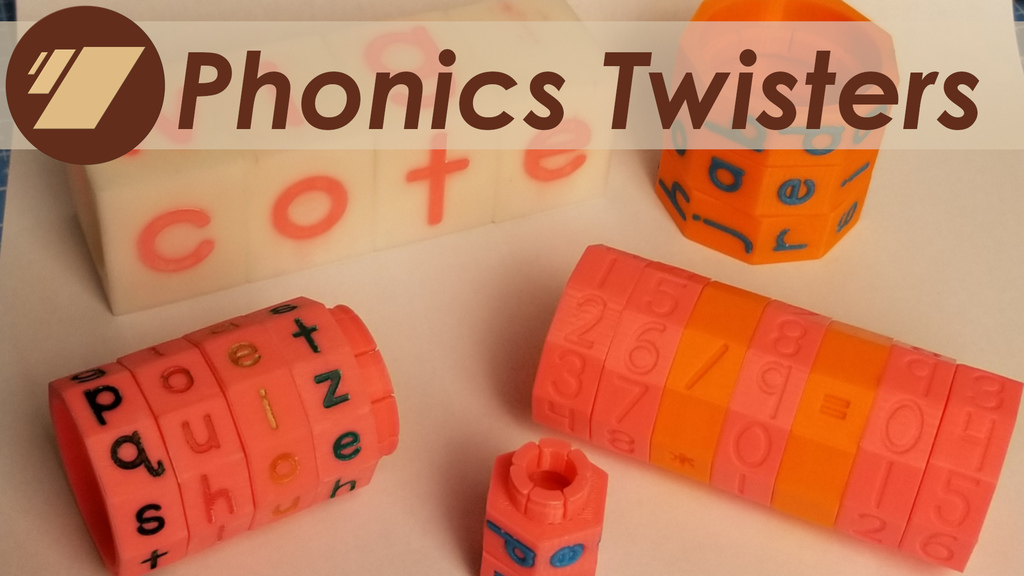 Customizable Phonics and Math Twisters