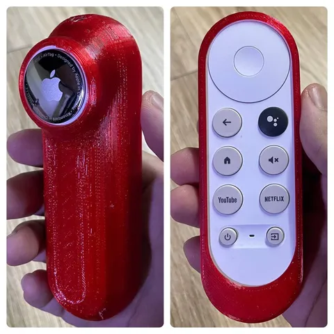 Chromecast with Google TV Remote Case + Apple AirTag