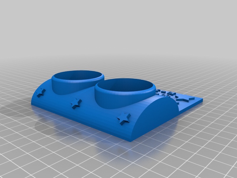 Miniatura 3 do modelo 3D 2-Bit Advent Tea Light Holder