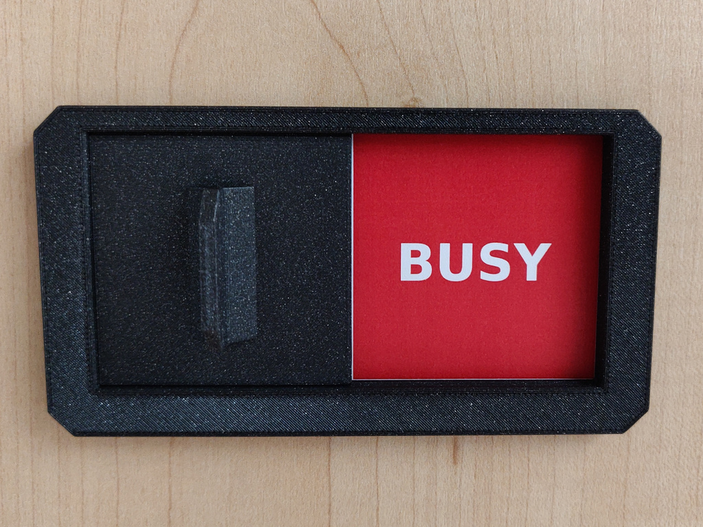 Universal Door Sliding Sign (Free / Busy indicator) by wavexx ...