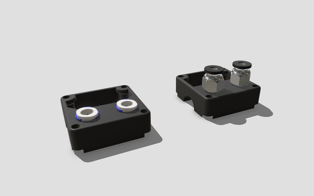 1.75mm Duel XY Printer Carrier Hat for Ultimaker 2, 2+, 2+ Connect