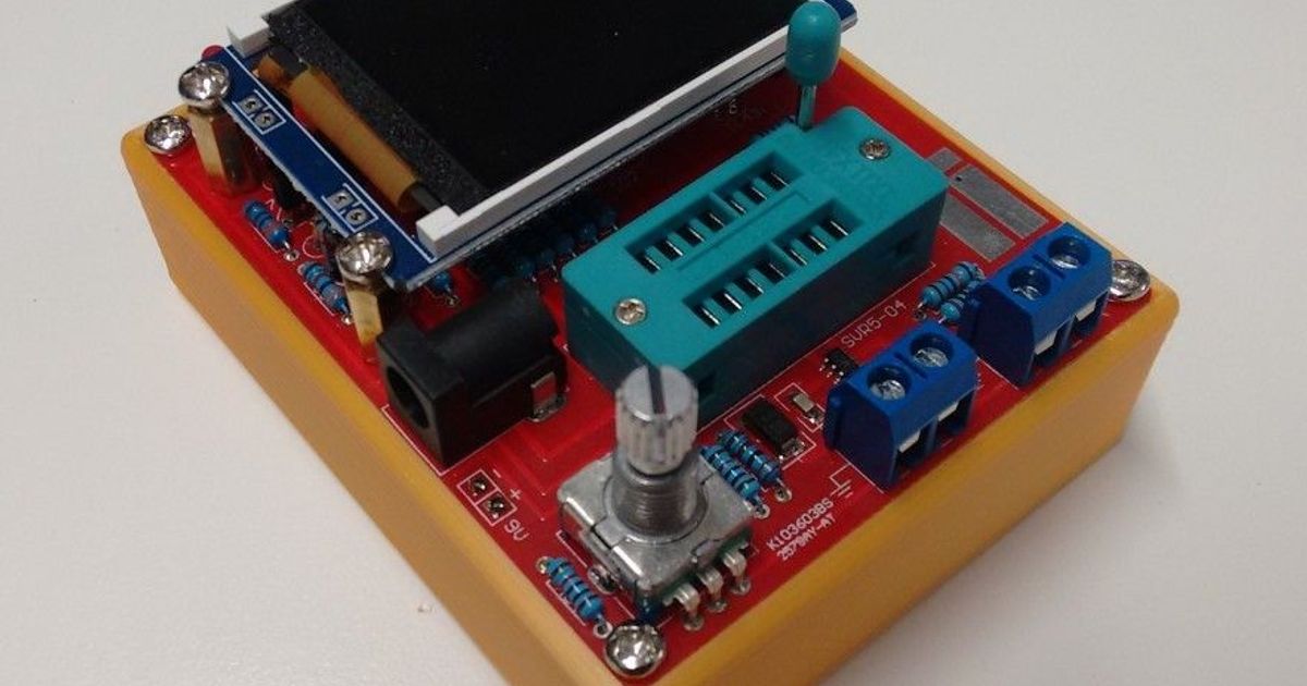 GM328 Transistortester battery holder by wavexx Download free STL