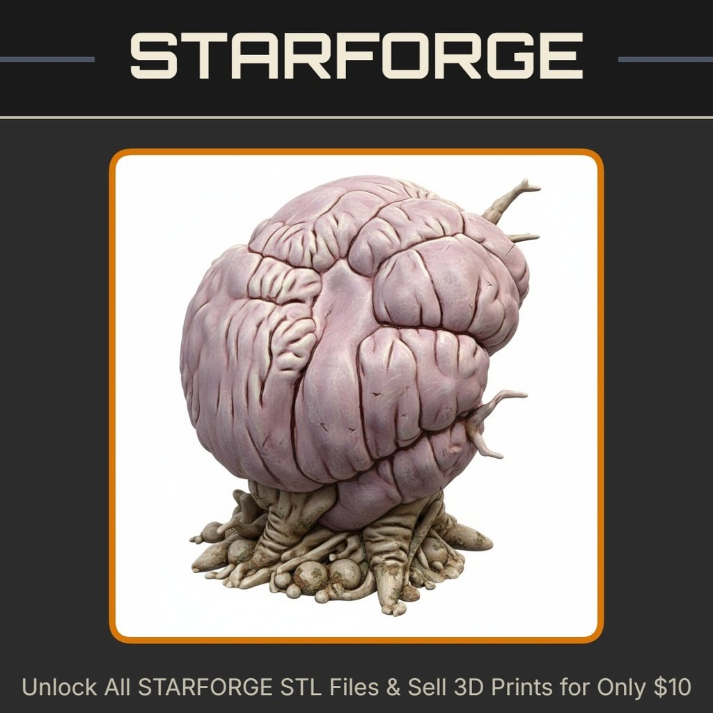 28mm Organic Alien Creature Tentacles Bulbous Growths Sci-Fi Horror StarForge Kits 3D Print STL File