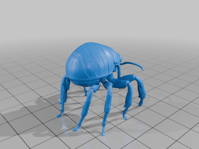 28mm Realistic Insect Creature Eight Legged Anatomy with Detailed Exoskeleton StarForge Kits 3D Print STL File