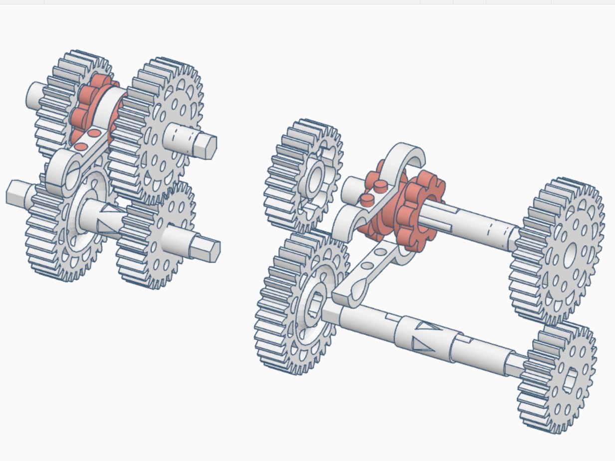 Constant Mesh Two Speed Gearbox by Bootjevaarder Download free STL