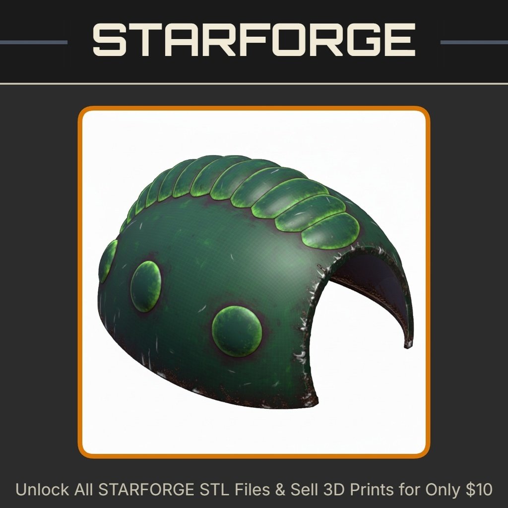Nausicaa Valley of the Wind Ohmu Alien Insect Shell Reptile Pet Hide StarForge Kits 3D Print STL File