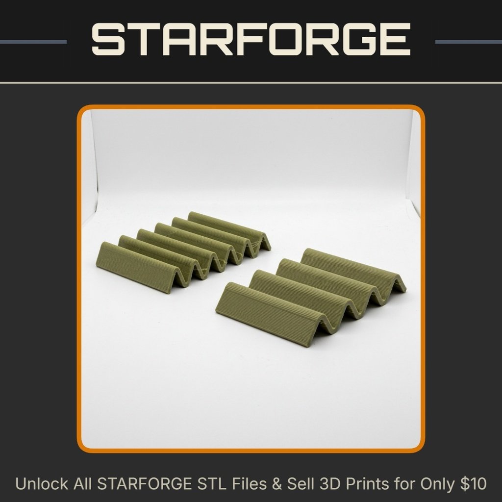 Minimalist Wavy Soap Dish or Sponge Holder for Bathroom or Kitchen StarForge Kits 3D Print STL File