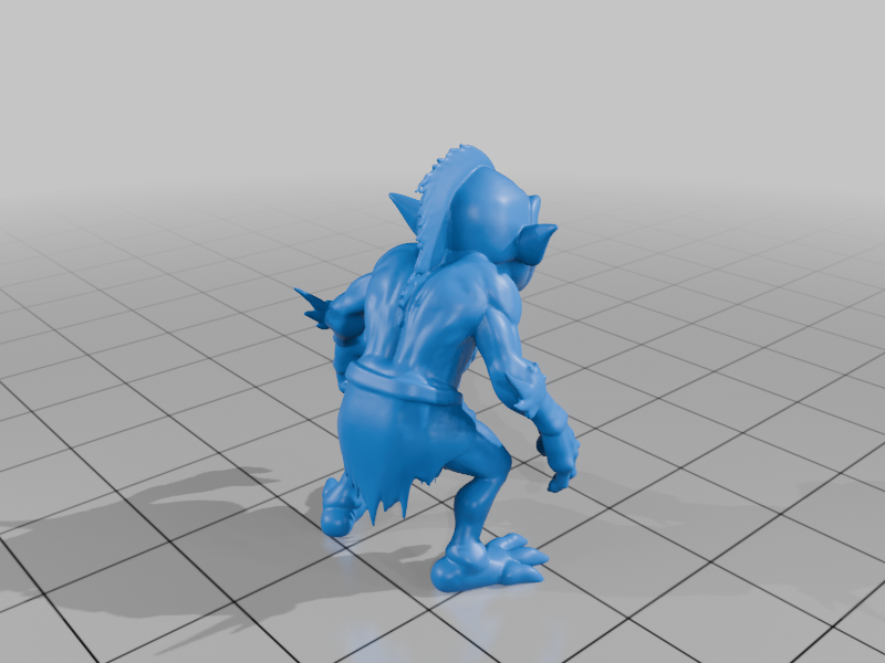 28mm Sci-Fi Cunning Goblin Thief for Interstellar Conflicts StarForge Kits 3D Print STL File
