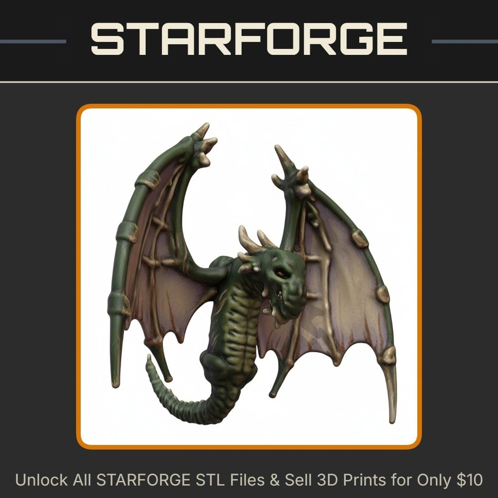 28mm Sci-Fi Undead Beast for Sci-Fi Horror Scenarios StarForge Kits 3D Print STL File