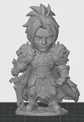 Chibi Style Varian Wrynn from WOW
