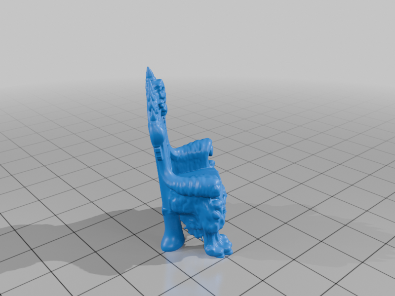 28mm DND Ornate Menacing Sinister Skull Throne Model StarForge Kits 3D Print STL File