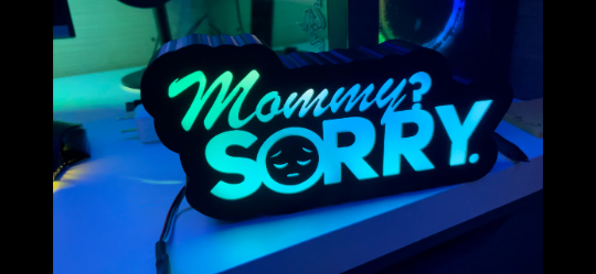 Mommy Sorry RGB lamp