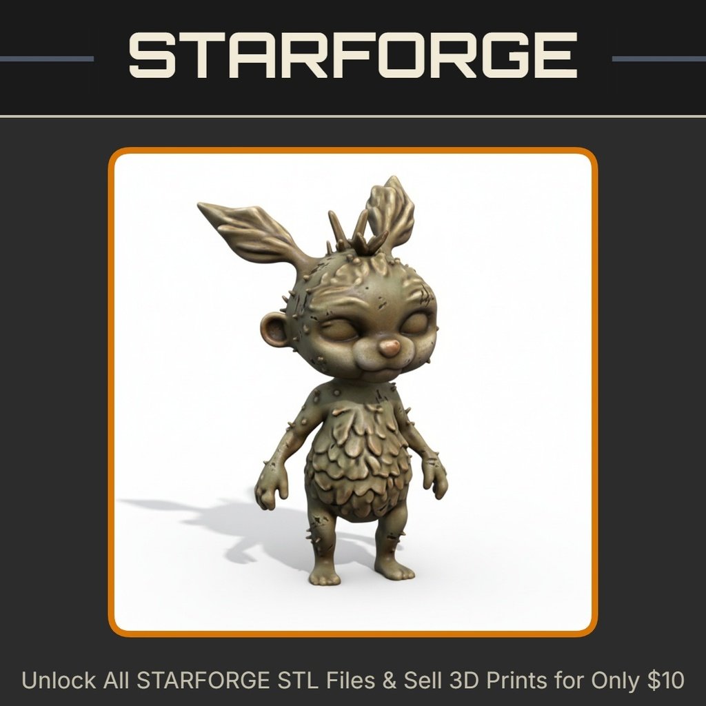28mm DND Cute Furry Imp Sprite Fantasy Miniature StarForge Kits 3D Print STL File