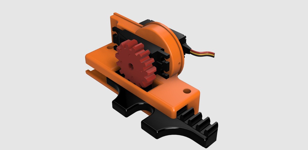 Miniatura 3 do modelo 3D Servo linear actuator