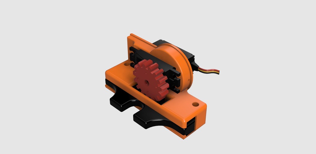 Miniatura 4 do modelo 3D Servo linear actuator