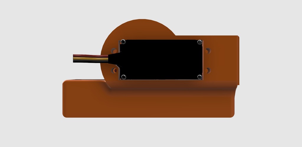 Miniatura 8 do modelo 3D Servo linear actuator