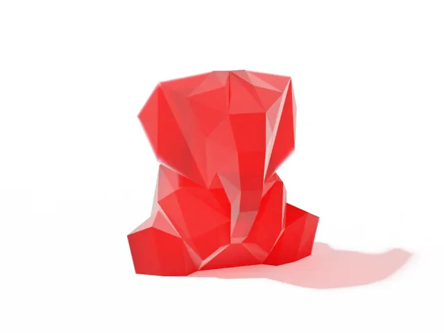 Elephant low poly