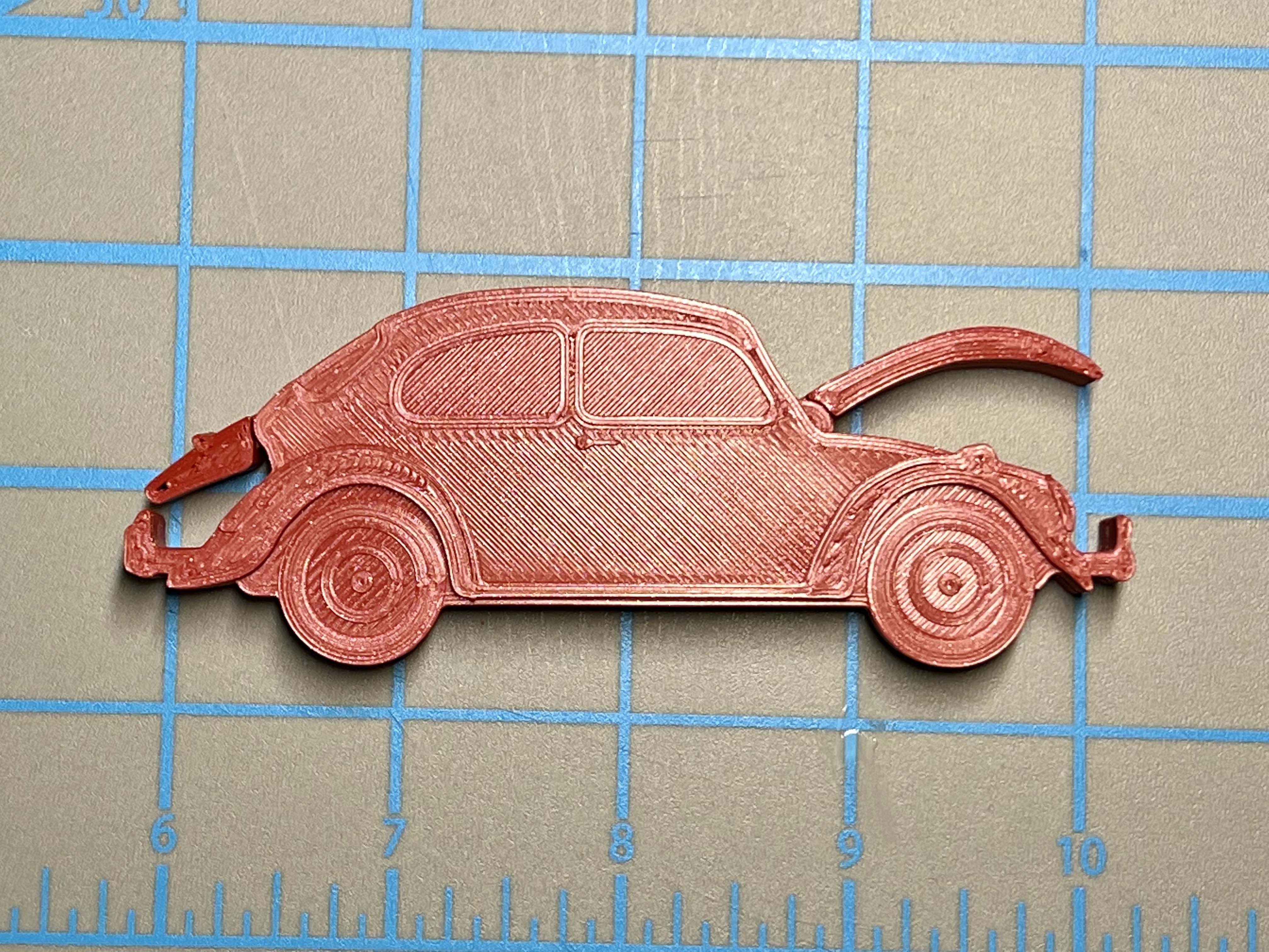 VW Beetle Magnetic Moving Key Holder