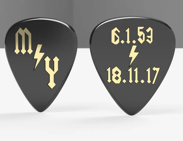 Malcom Young Memorial Guitar Pick